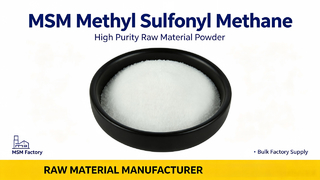 Εργοστασιακή μαζική προμήθεια Pharm/Food Grade MSM Powder 60-80Mesh
